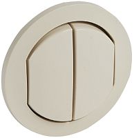 Лицевая панель Legrand Celiane для 2-кл. выключателя IP44 слоновая кость картинка